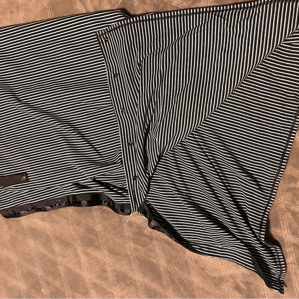 Lululemon Navy/Light Blue Striped Convertible Vinyasa Scarf